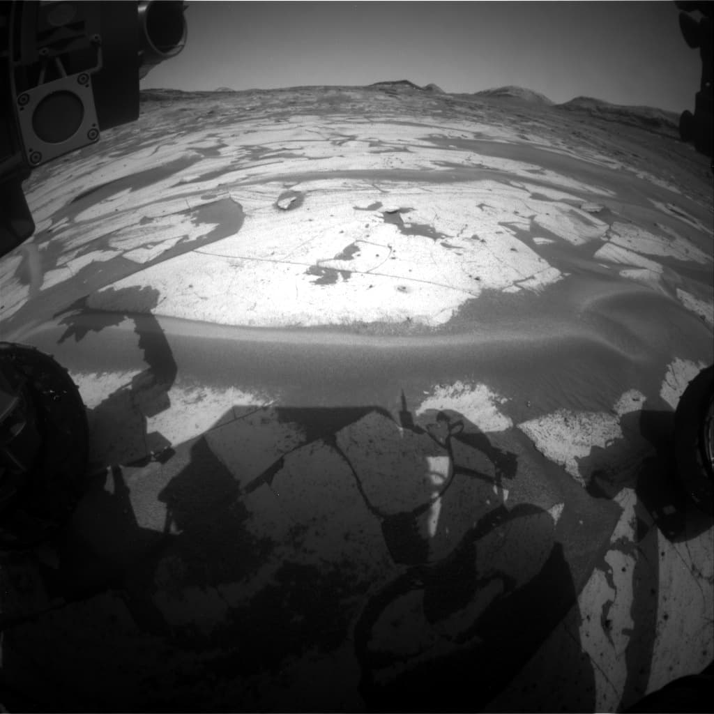 Mars image captured by FHAZ_LEFT_B on Curiosity