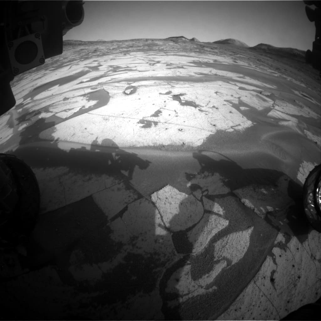 Mars image captured by FHAZ_LEFT_B on Curiosity