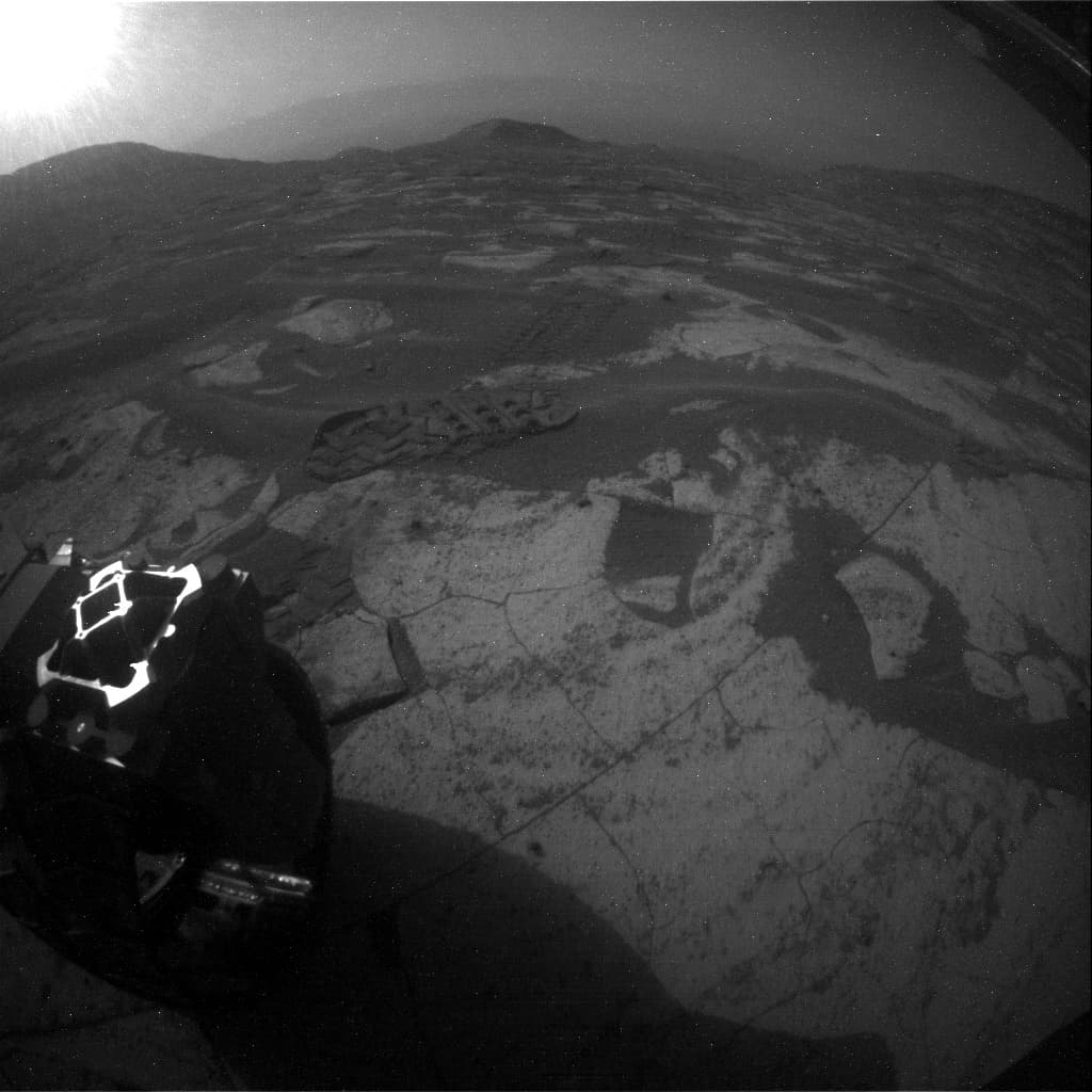 Mars image captured by RHAZ_LEFT_B on Curiosity