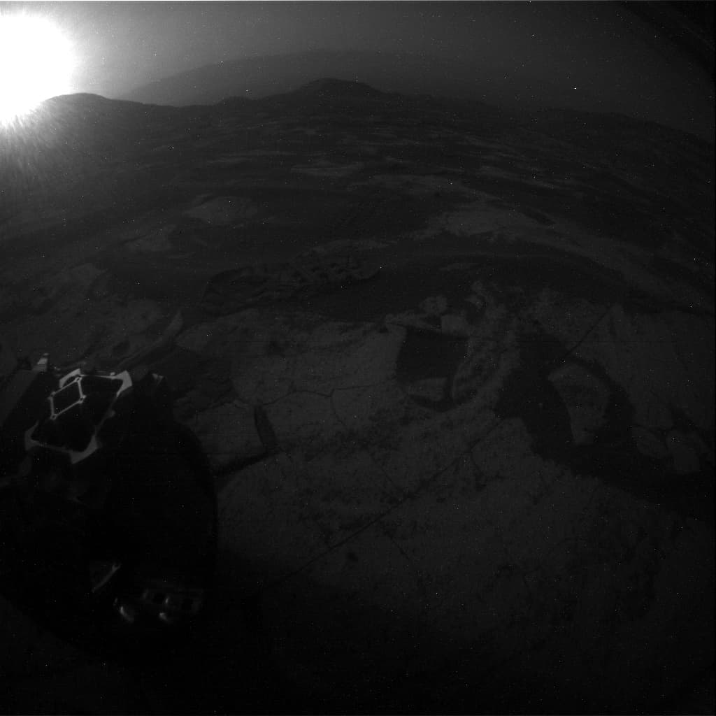 Mars image captured by RHAZ_LEFT_B on Curiosity