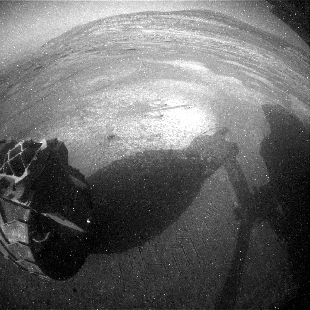 Mars image captured by RHAZ_LEFT_B on Curiosity
