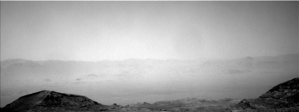 Mars image captured by NAV_LEFT_B on Curiosity
