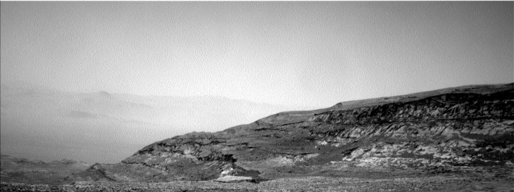 Mars image captured by NAV_LEFT_B on Curiosity