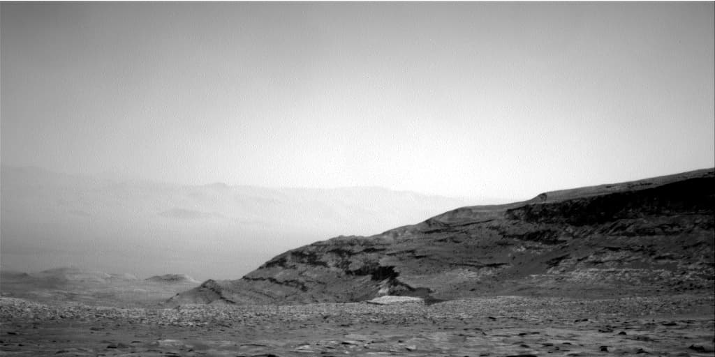 Mars image captured by NAV_RIGHT_B on Curiosity