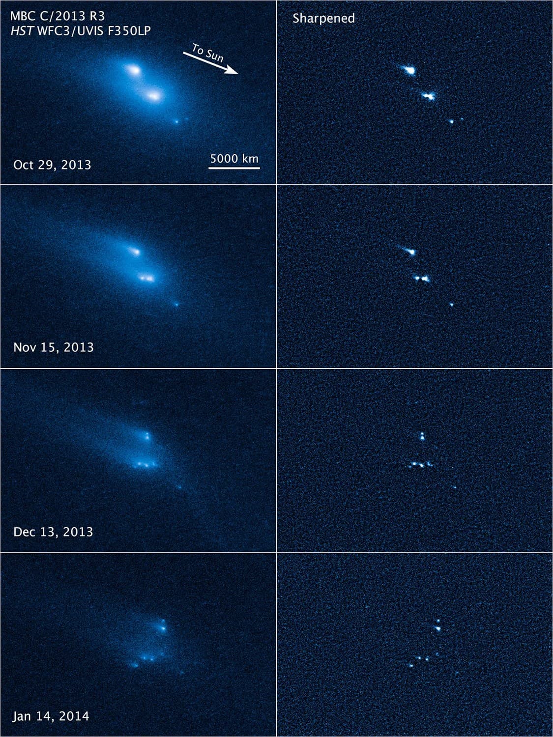 NASA’s Hubble Telescope Witnesses Asteroid’s Mysterious Disintegration