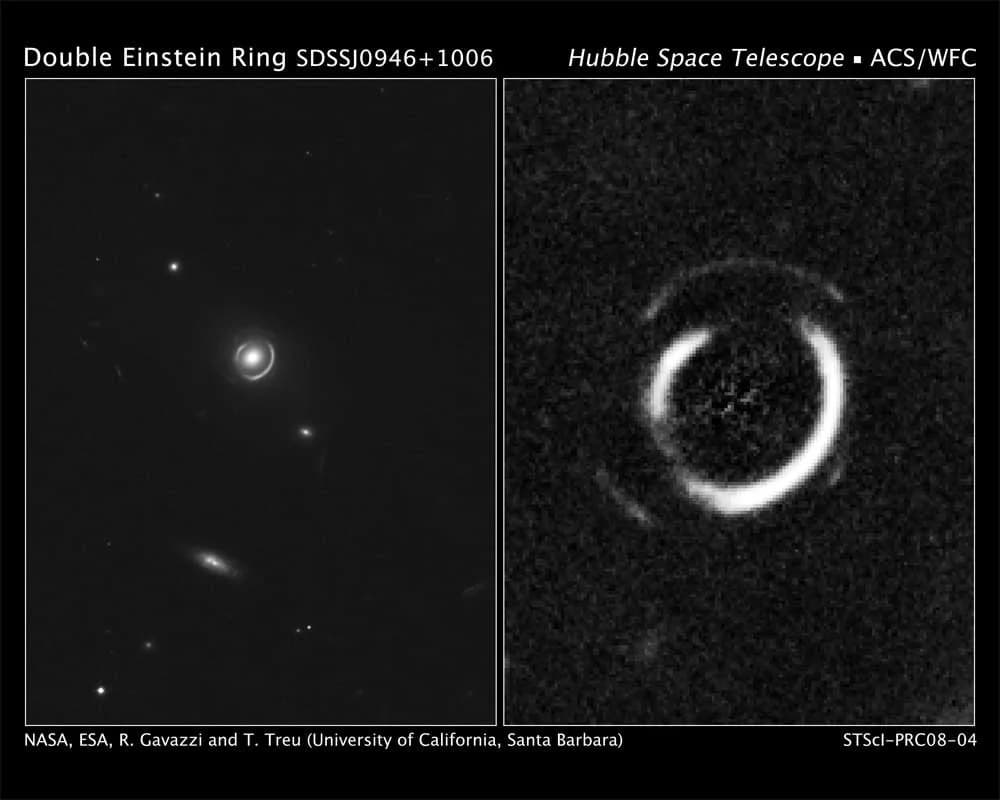 NASA – Hubble Finds Rare Double Ring in Space
