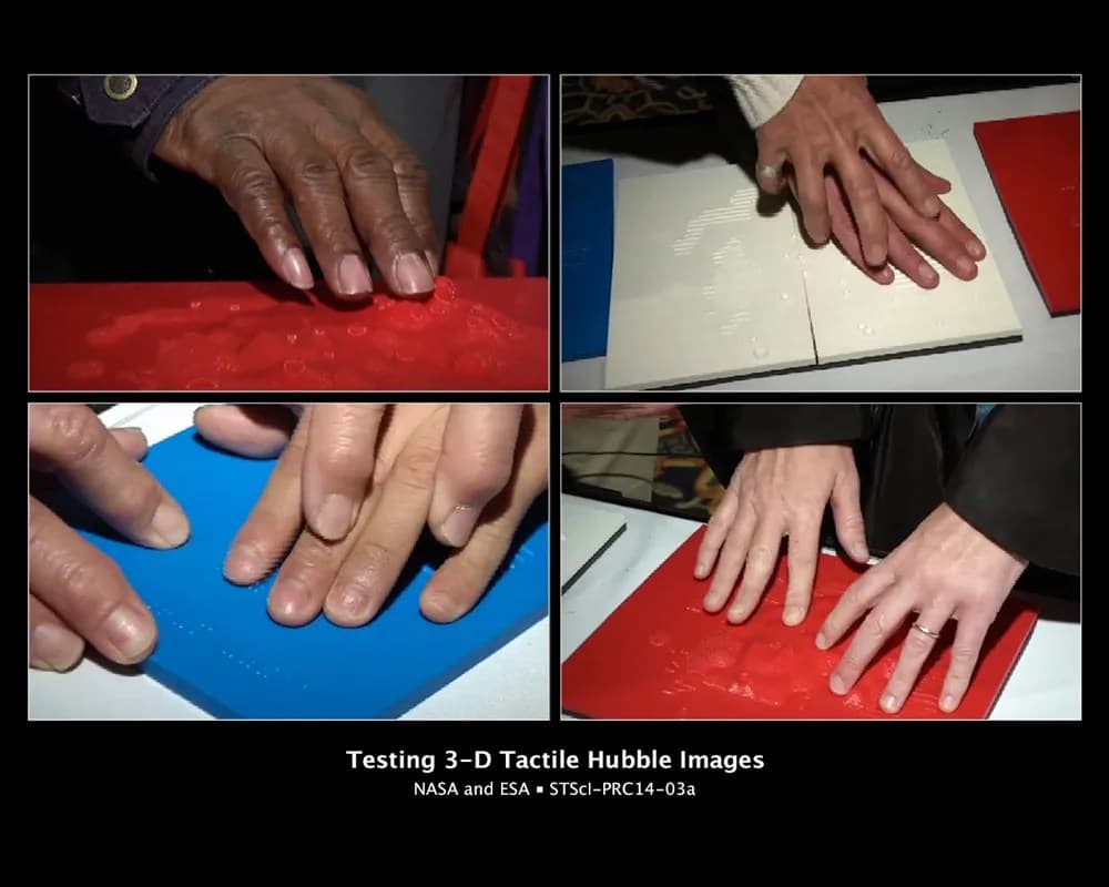 Hubble Images Become Tactile 3-D Experience for the Blind