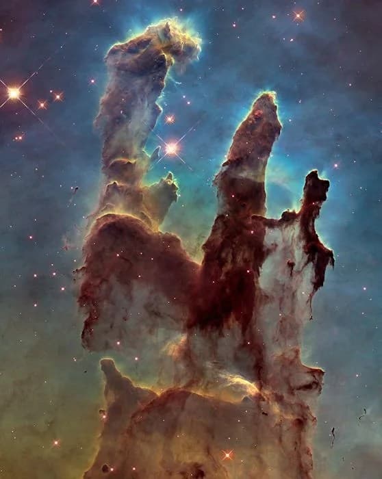Hubble: Pillars of Creation are also Pillars of Destruction