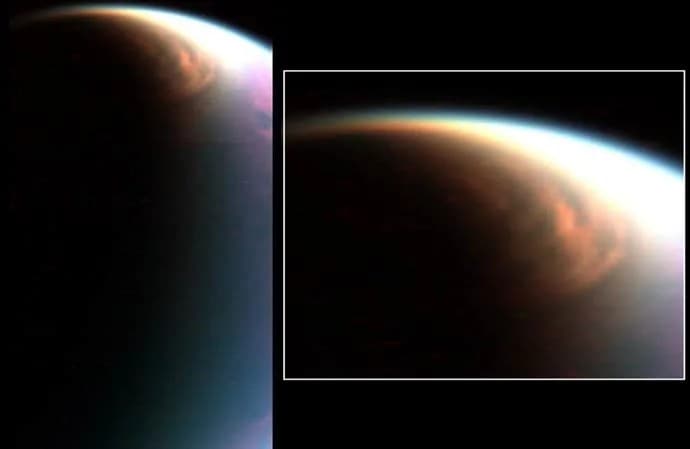NASA Finds Methane Ice Cloud in Titan’s Stratosphere