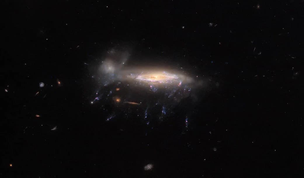 Hubble Spots a Galaxy with Tendrils