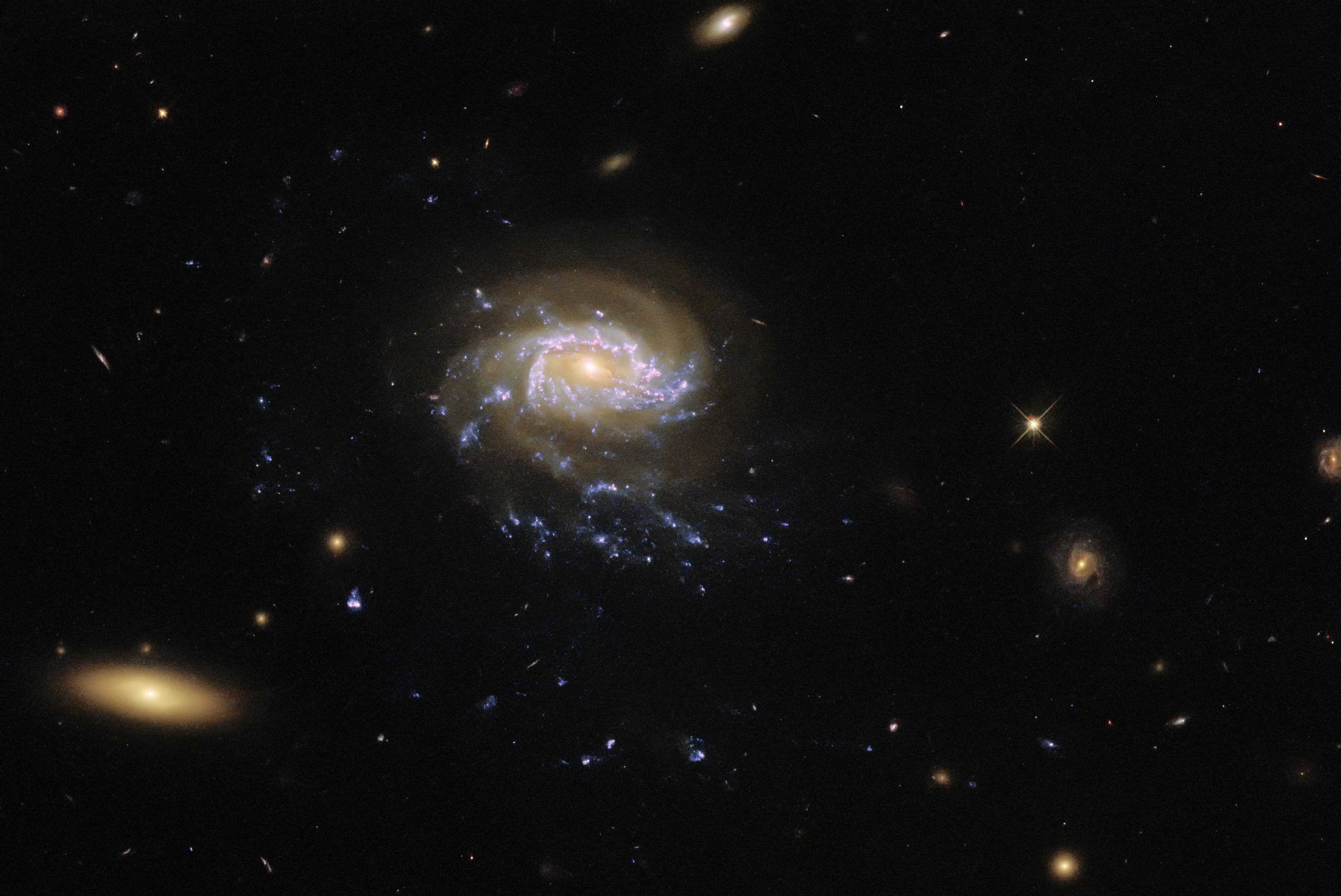 Hubble Peers at a Galactic Seascape