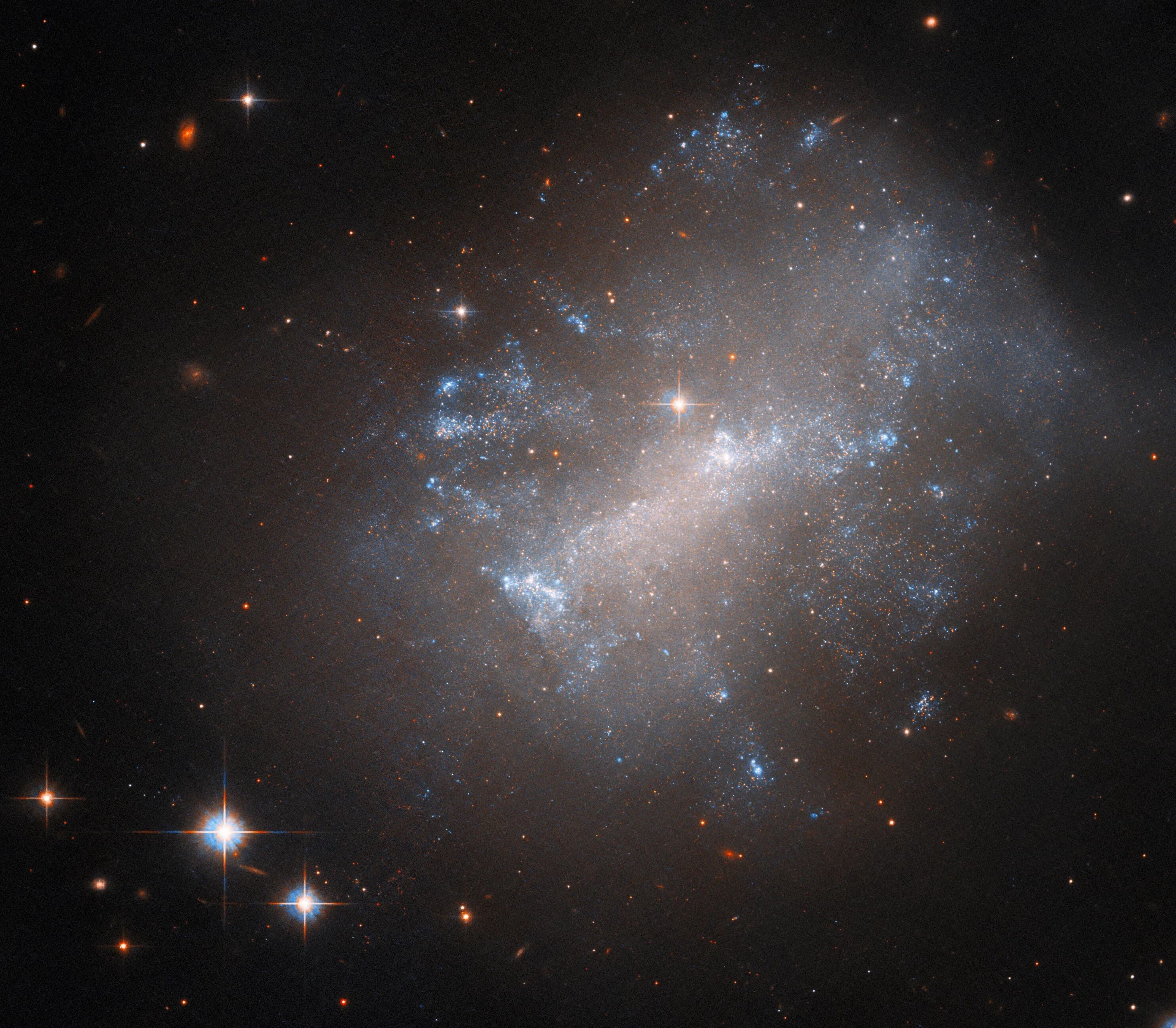 Hubble Captures a Billowing Irregular Galaxy