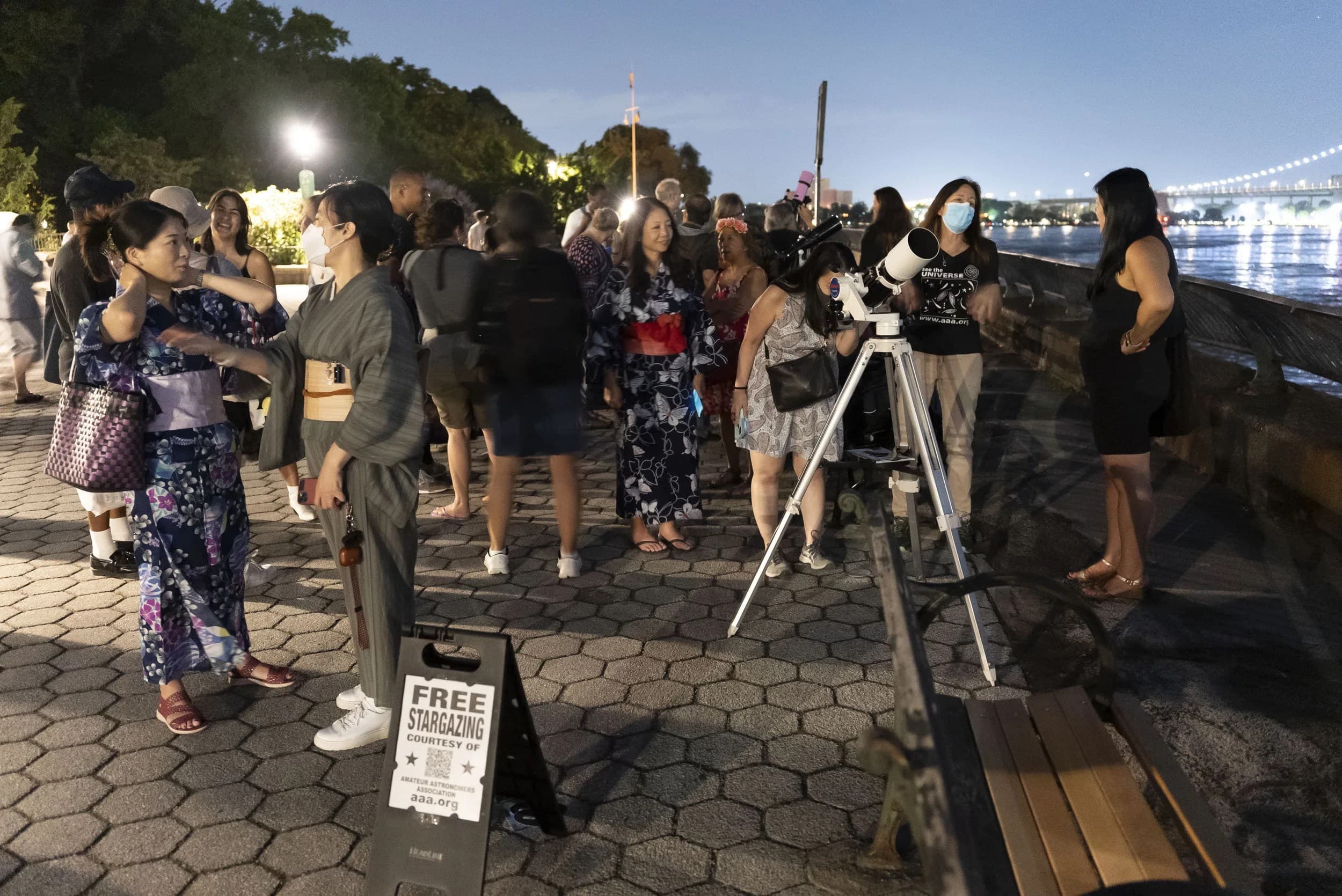 Astronomy Club Supports the Tanabata Festival