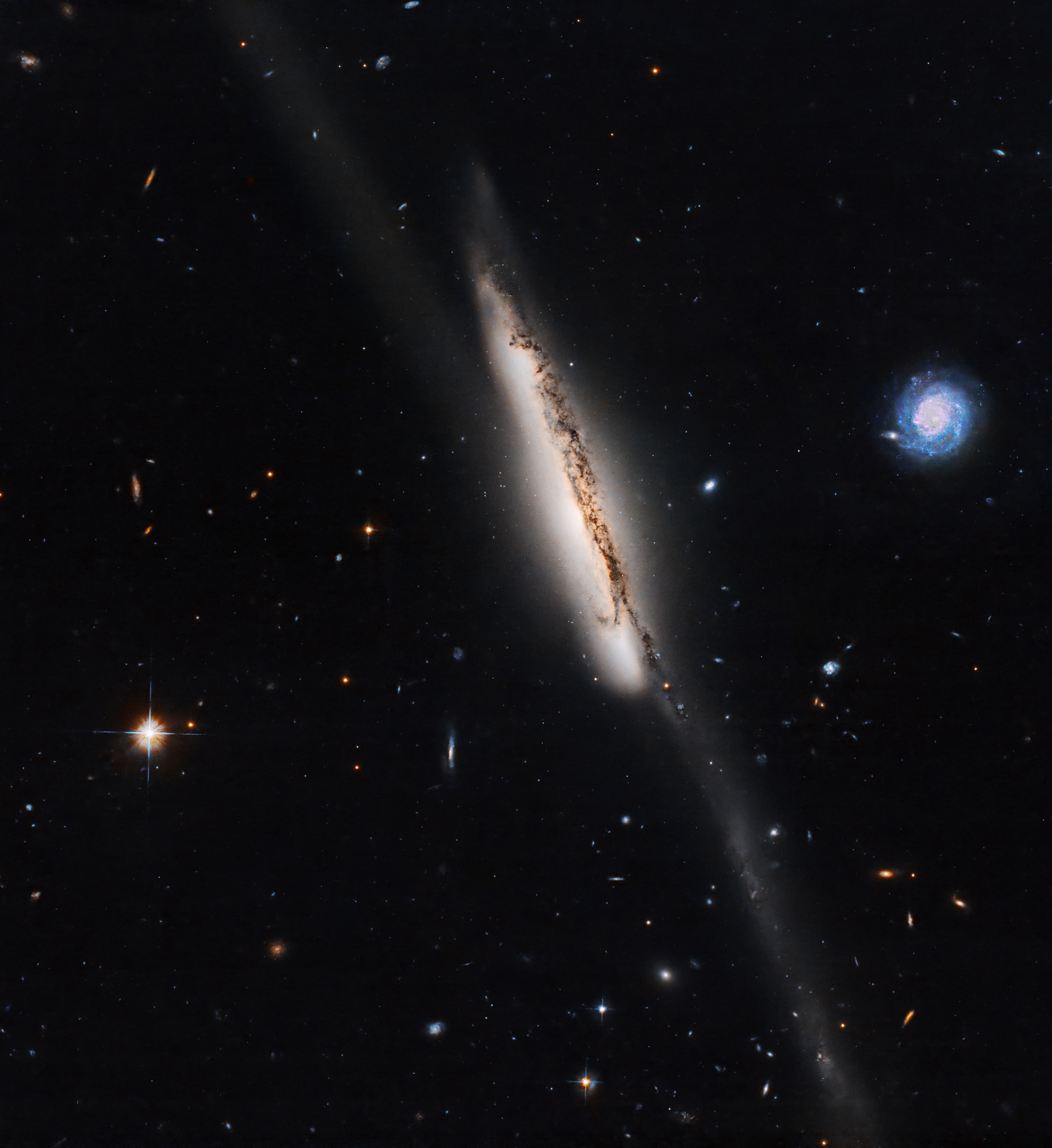 Hubble Captures a Faint Bridge of Stars