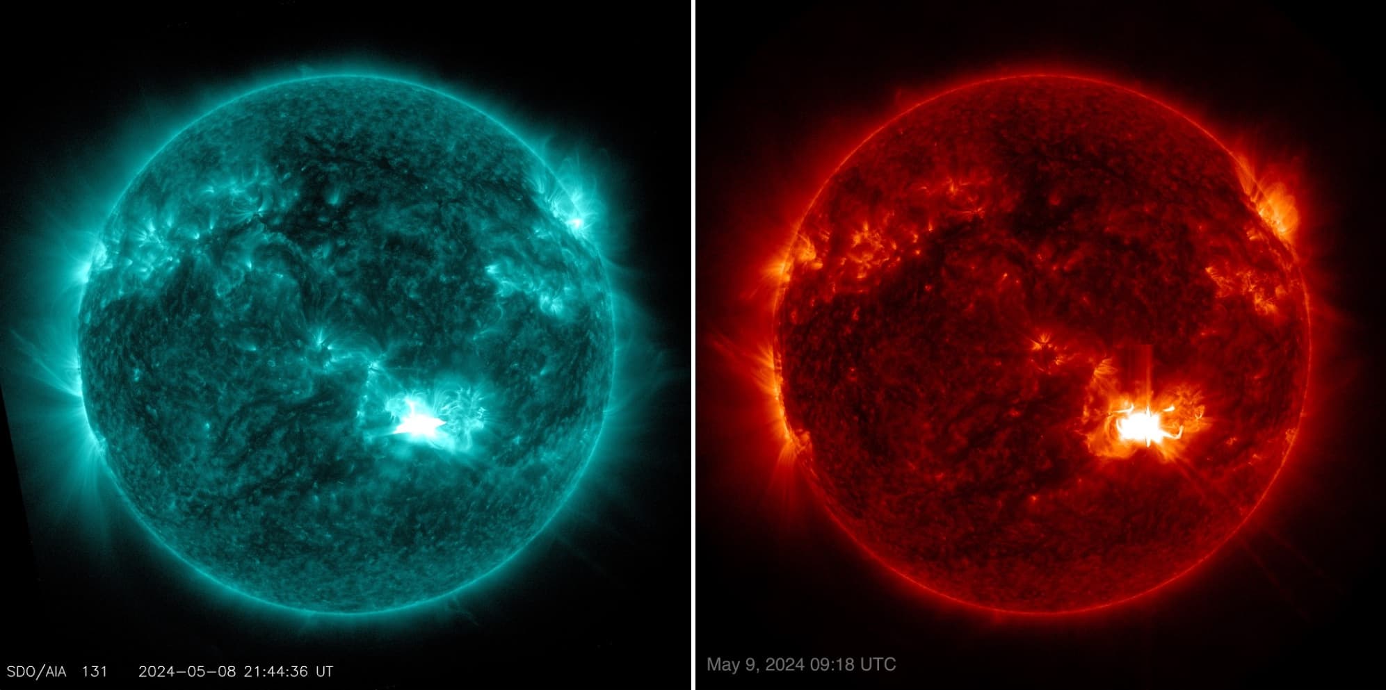 Sun Releases 2 Strong Solar Flares