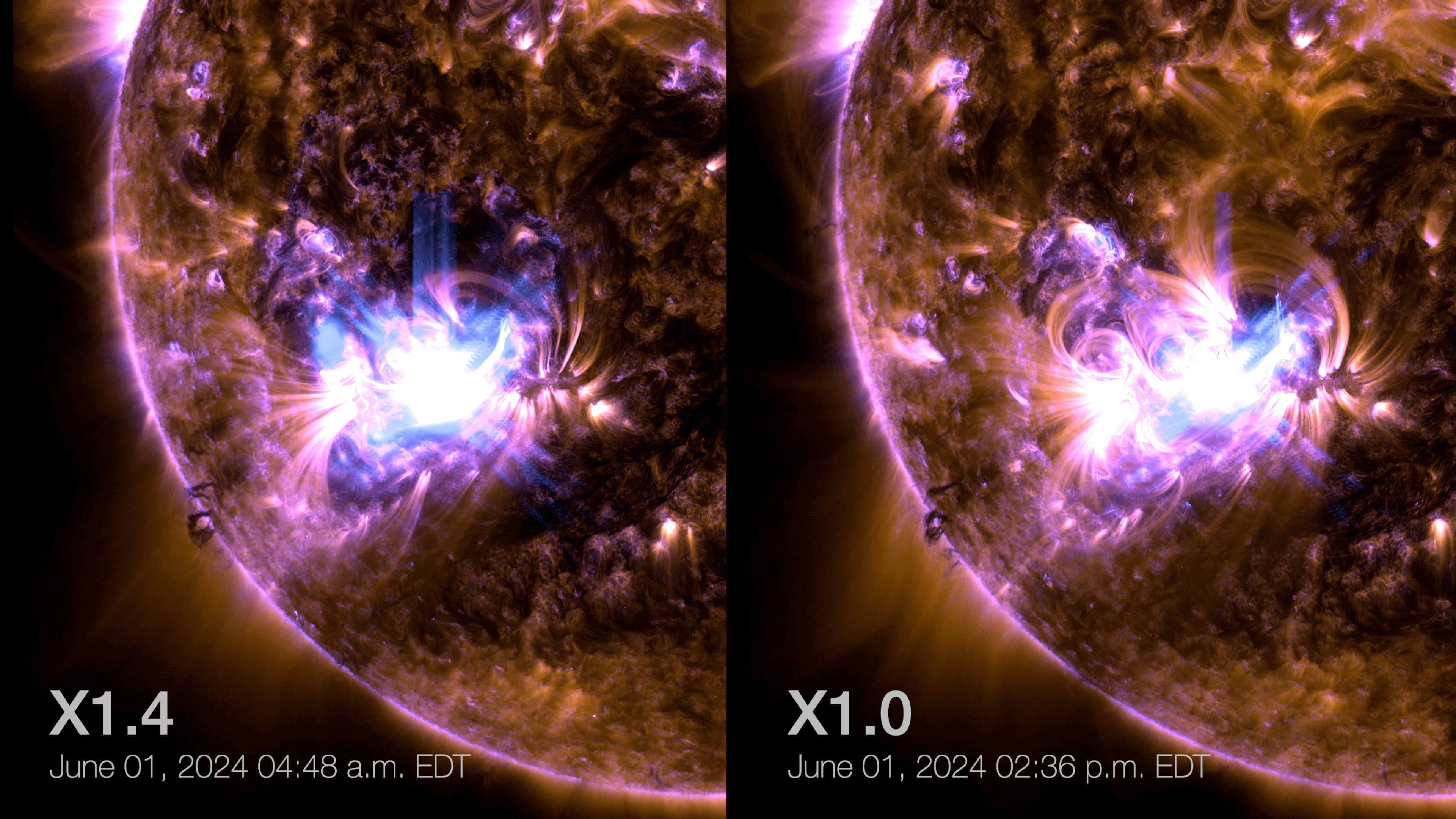 Sun Releases 2 Strong Flares