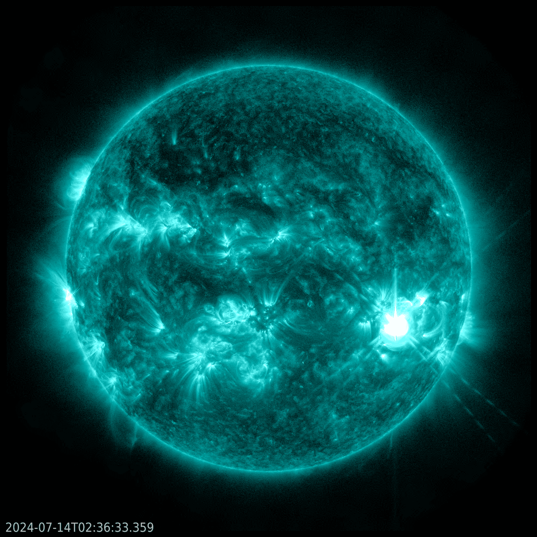 Sun Releases Strong Solar Flare