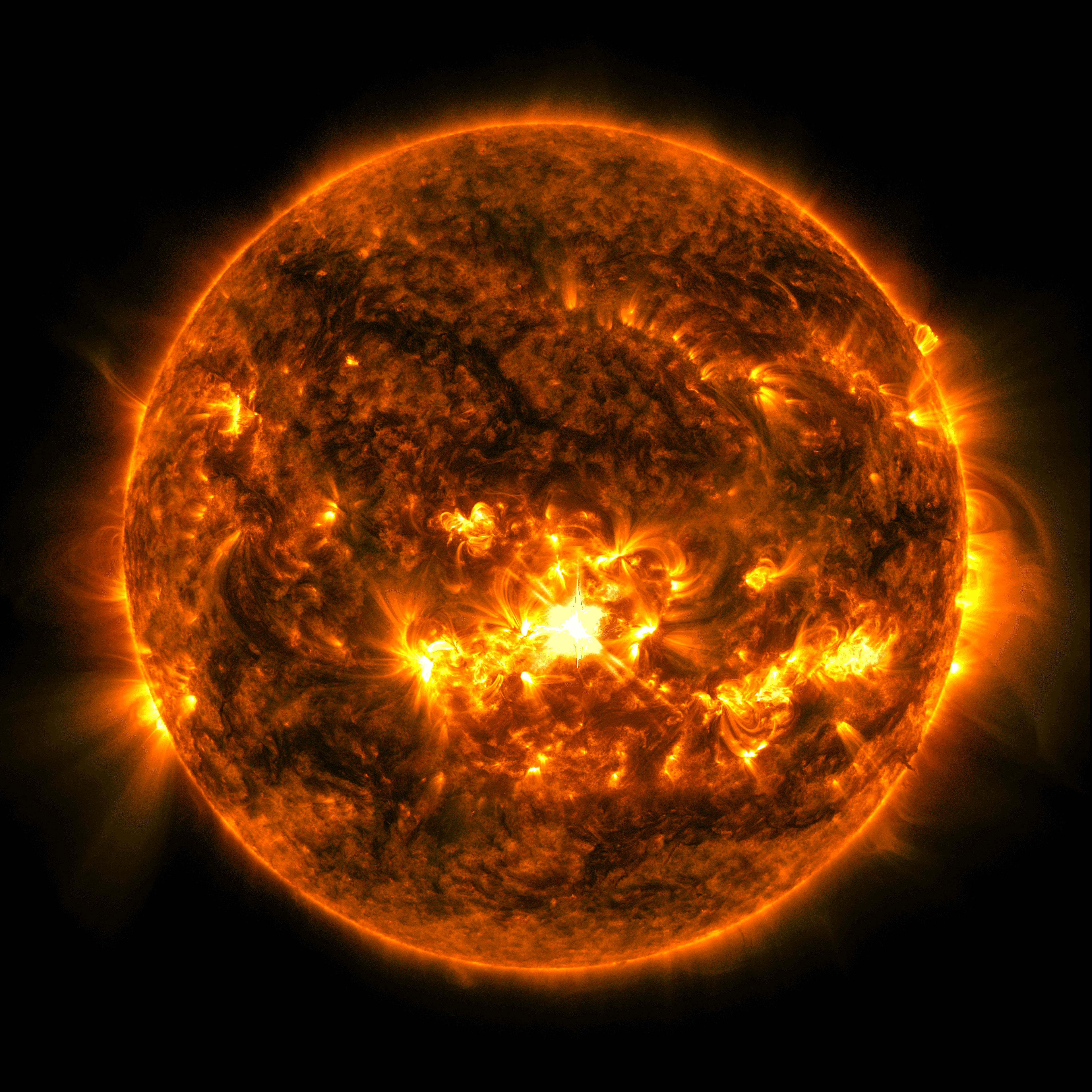 Sun Releases Strong Solar Flare