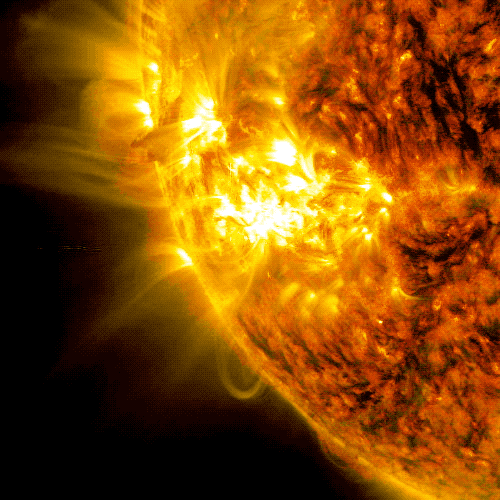 Sun Releases Strong Flare