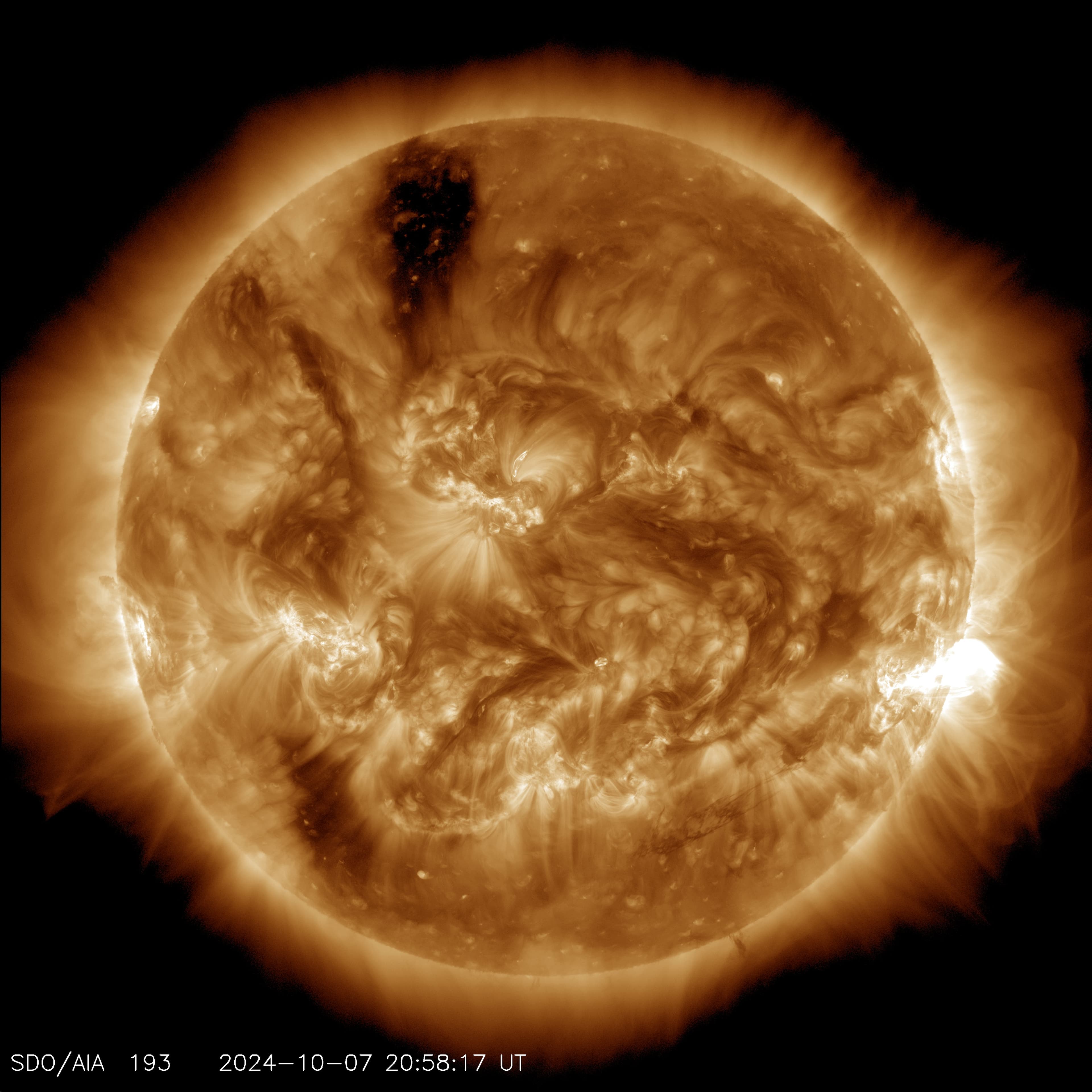 Sun Releases Strong Solar Flare
