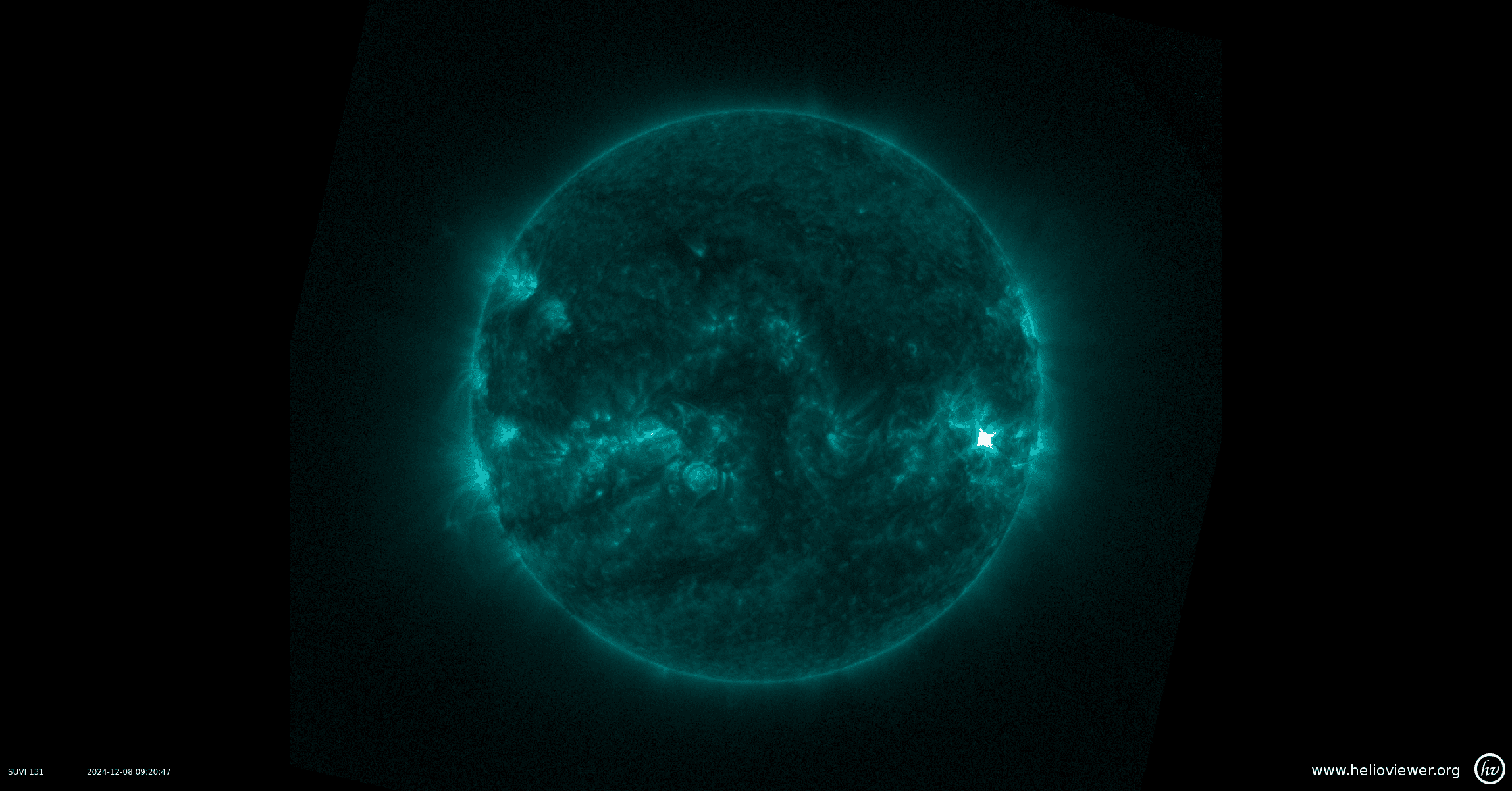 Sun Releases Strong Flare