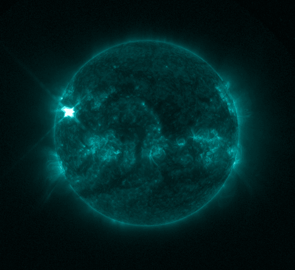 Sun Releases Strong Solar Flare