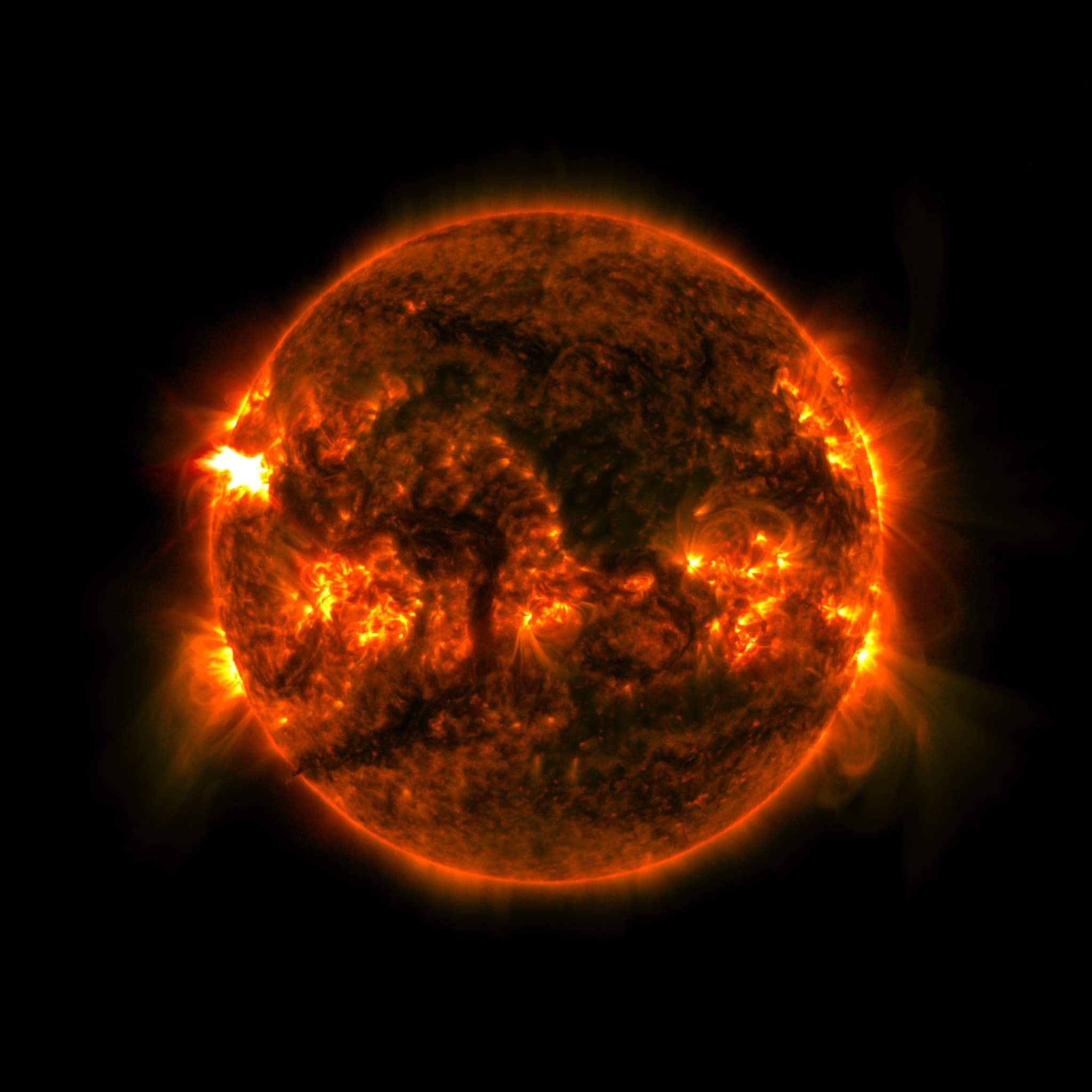 Strong Flare Erupts from Sun